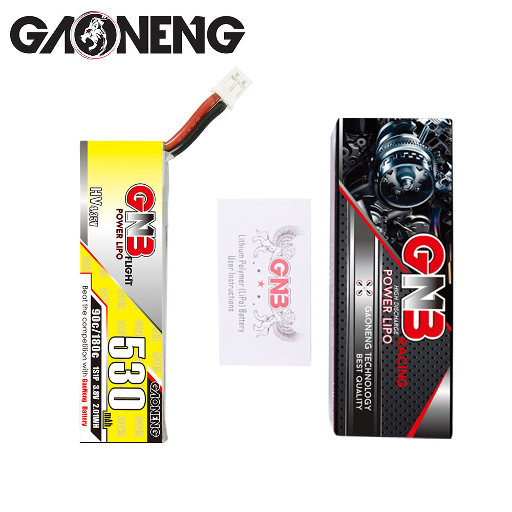 【GNB】Gaoneng 3.8V 530mAh 90C/180 1S HV 4.35V Lipo Battery