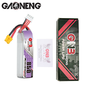 【GNB】Gaoneng 11.4V 850mAh 60C/120C 3S HV 4.35V Lipo Battery