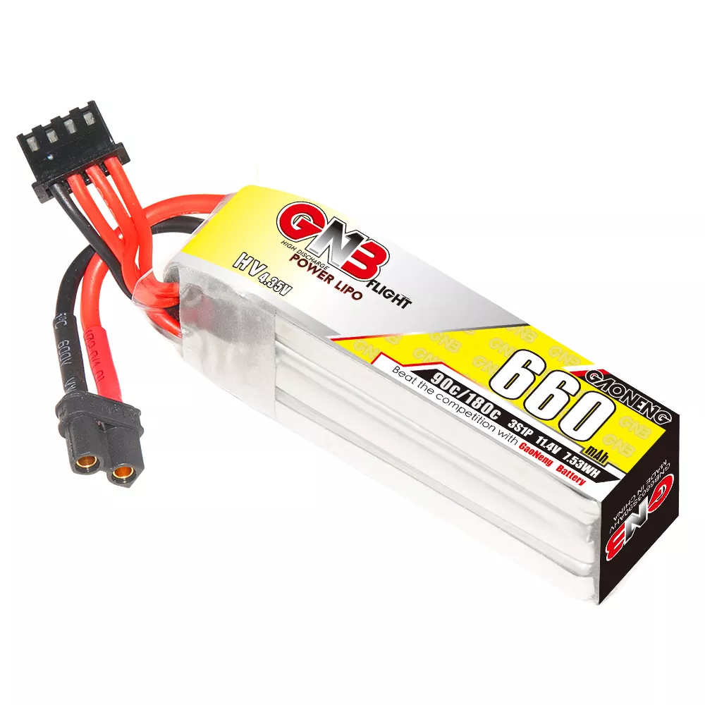 【GNB】Gaoneng 11.4V 660mAh 90C/180C 3S HV 4.35V Lipo Battery